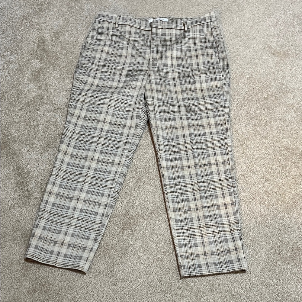 Liverpool Plaid Ankle Pants